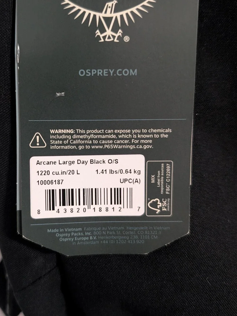 OSPREY this backpack